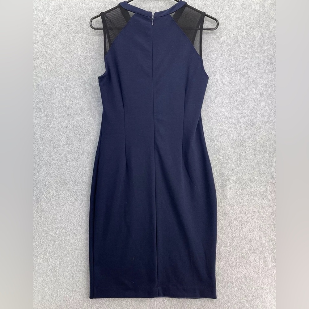 Banana Republic Navy Sleeveless Sheath Midi Dress. Sz 8